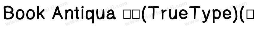 Book Antiqua 常规(TrueType)(西方)字体转换